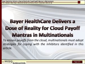 Bayer augmented reality