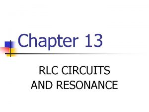 Impedance rlc