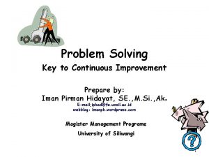 The six step problem solving model