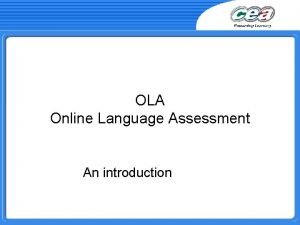 Ola assessment