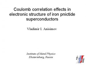 Coulomb correlation effects in electronic structure of iron