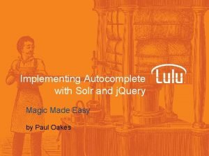 Apache solr autocomplete