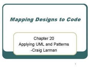 Mapping design to code