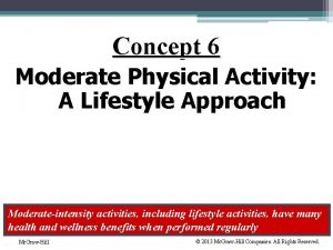 Moderate physical activity
