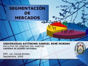 SEGMENTACIN DE MERCADOS UNIVERSIDAD AUTNOMA GABRIEL REN MORENO