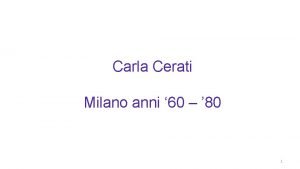 Carla Cerati Milano anni 60 80 1 Milano