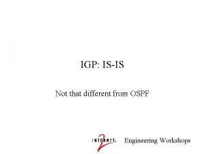 Isis igp