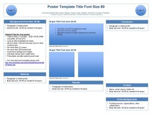 Font size for poster