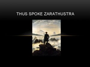 Thus spoke zarathustra three metamorphoses