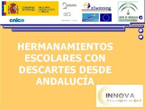 HERMANAMIENTOS ESCOLARES CON DESCARTES DESDE ANDALUCA Esquema El