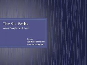 Fellowship with god in the sixth path