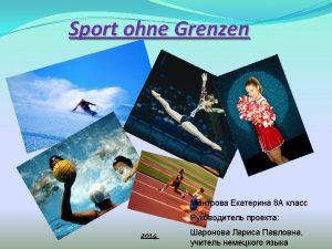 Ziel Welche Rolle spielt der Sport im unserem