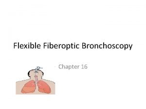 Flexible Fiberoptic Bronchoscopy Chapter 16 Endoscopy Procedures that