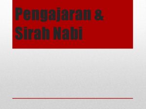 Pengajaran dari surah quraisy