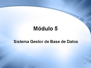 Clasificacion de sgbd