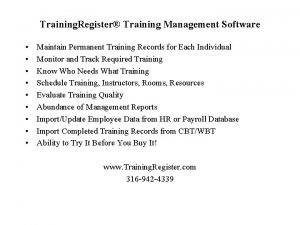 Training Register Training Management Software Maintain Permanent Training