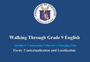 English module grade 9 with answers