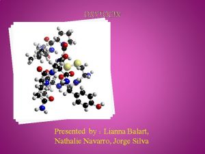 Presented by Lianna Balart Nathalie Navarro Jorge Silva