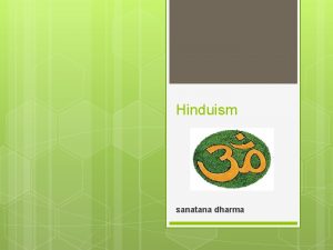 Vad är sanatana dharma hinduism