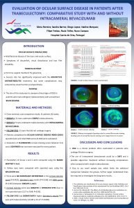 EVALUATION OF OCULAR SURFACE DISEASE IN PATIENTS AFTER