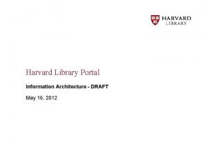 Harvard library portal