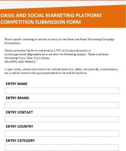 Social marketing competition