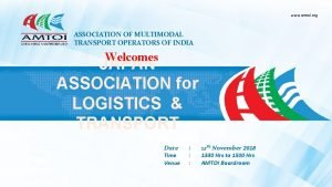 www amtoi org ASSOCIATION OF MULTIMODAL TRANSPORT OPERATORS