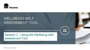 Wellbeing framework self-assessment tool