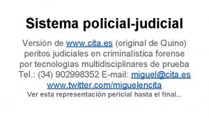 Sistema policialjudicial Versin de www cita es original