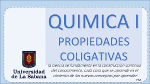 Formula de las propiedades coligativas