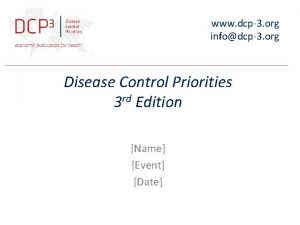 www dcp3 org infodcp3 org Disease Control Priorities