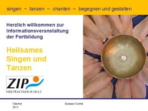 Ausbildung chanten