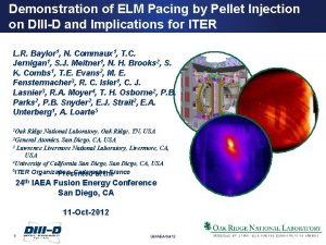 Demonstration of ELM Pacing by Pellet Injection on