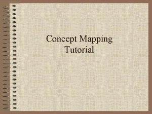 Concept map tutorial