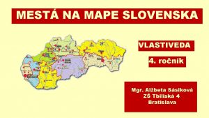 Mapa slovenska s mestami
