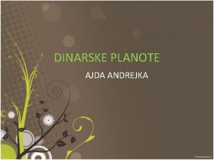 Dinarske planote