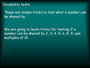 Divisibility aptitude tricks