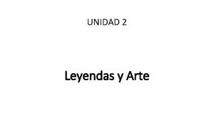 Objetivo de las leyendas