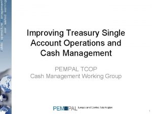 Features of treasury single account