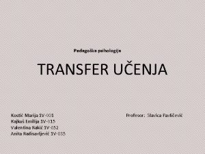 Transfer učenja