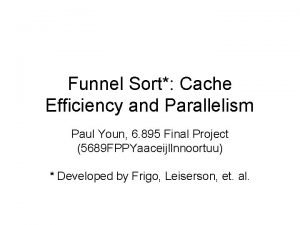 Funnel sort