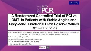 GZFFR Study A Randomized Controlled Trial of PCI