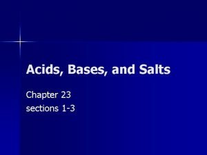 Common acids
