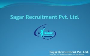 Sagar recruitment