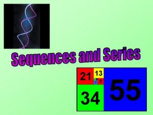 Series and sequences