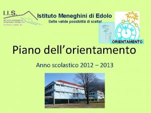 Istituto meneghini edolo