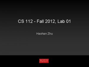 Bu cs 112