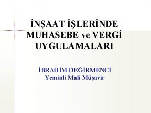 NAAT LERNDE MUHASEBE ve VERG UYGULAMALARI BRAHM DERMENC