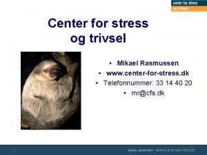 Center for stress og trivsel
