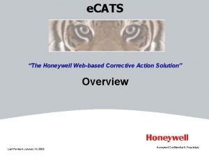 Honeywell ecats